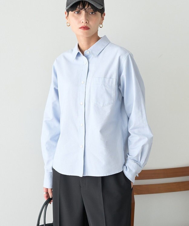 AMERICAN HOLIC オックスベーシックシャツ サックスブルー