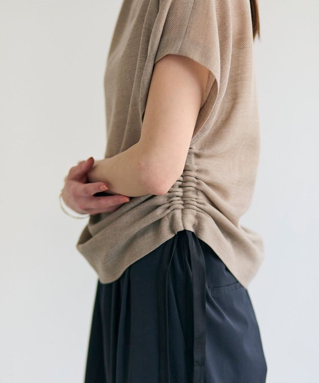 BEIGE， LIATRIS / ドロスト ドルマンブラウス Flax