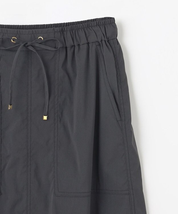 ANY L 【ウエストゴム】撥水ナイロンベイカースカート スミクロ