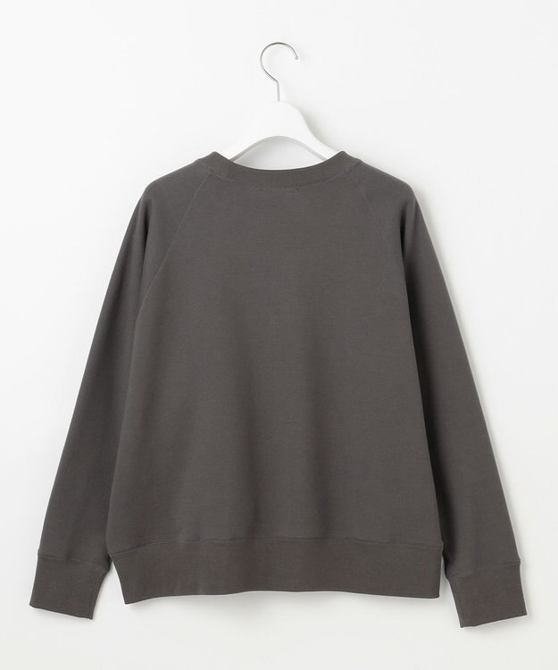 自由区 L クリアループバックレタリング スウェット スレート