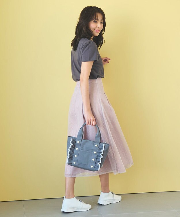 Feroux ダイヤチュール スカート ピンク系