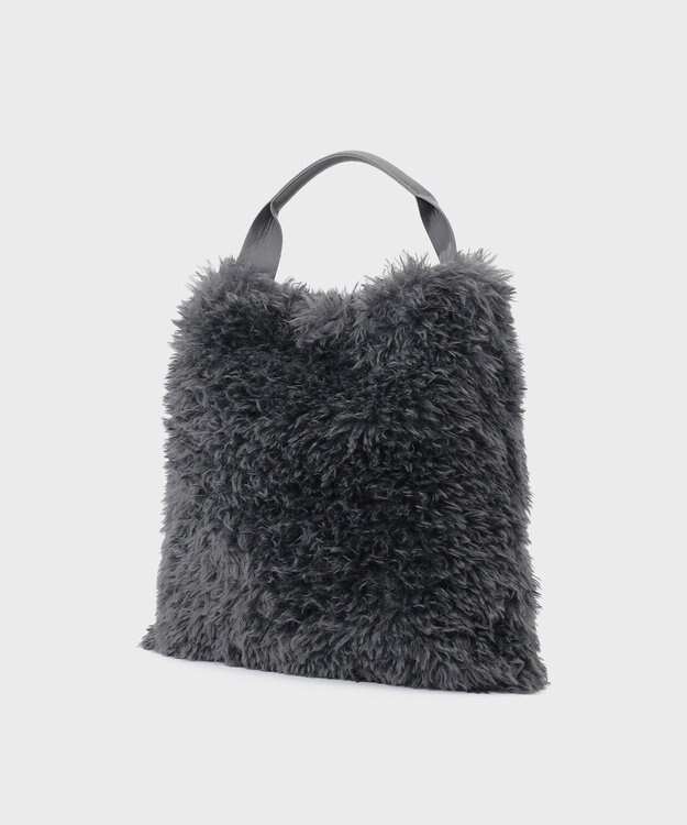 GRACE CONTINENTAL ファービッグトート チャコール