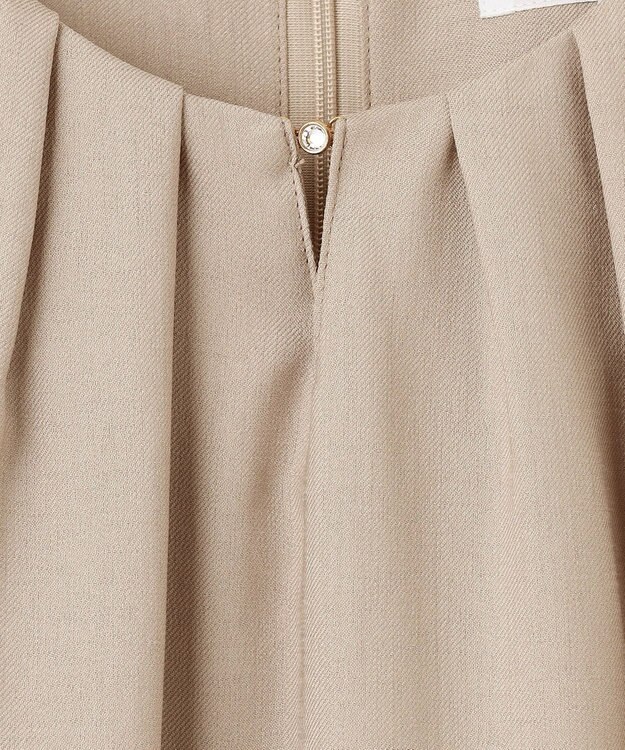 J.PRESS LADIES L 【セットアップ対応・洗える・UVケア・速乾】 OXIJEWELストレッチ ワンピース ベージュ系