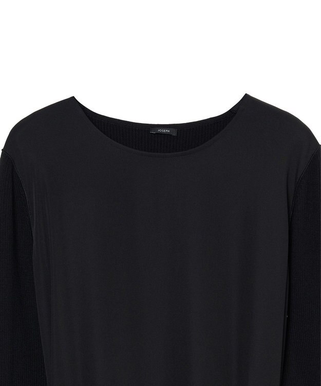 JOSEPH ドレーピーキャディー　コンビネーションワンピース Black