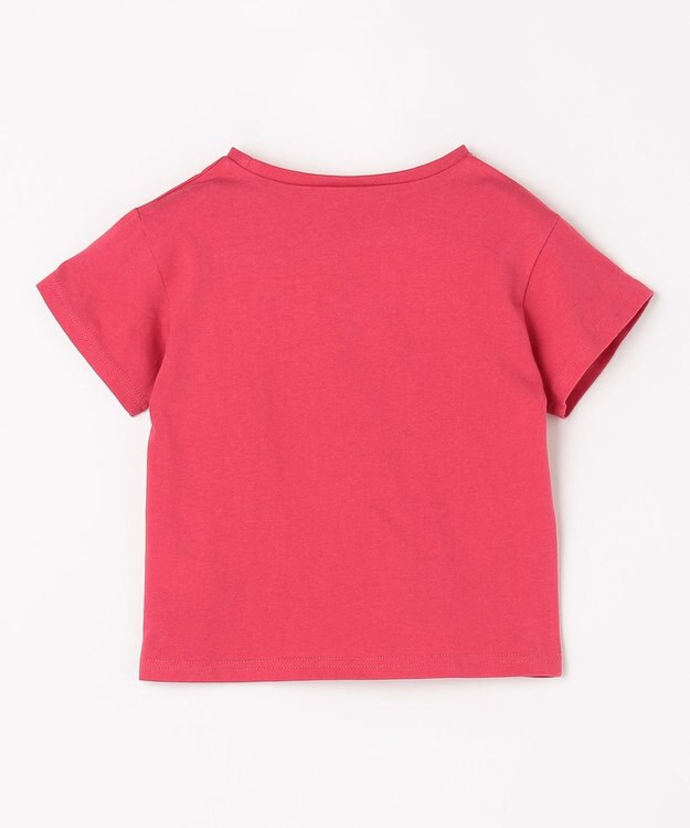 ANY KIDS 【一部店舗/WEB限定】【綿100%】プリント 半袖Tシャツ レッド×ロゴ