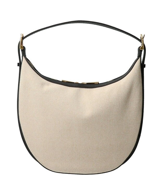 INTER-CHAUSSURES 【Christian Villa】異素材コンビホーボーバッグ ブラックコンビ