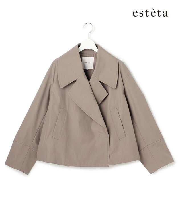 23区 【エステータ】ウールミックスクロス ショートジャケット ベージュ系