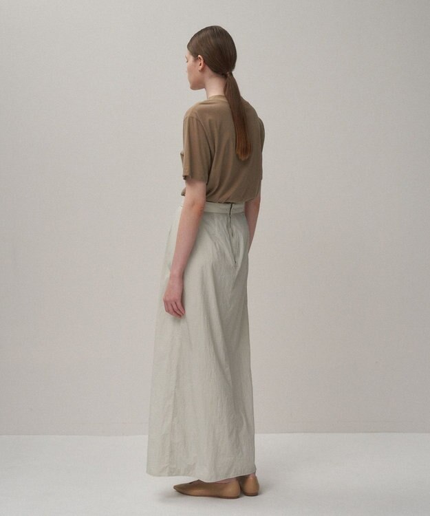 ATON HAND DYED NYLON | ラップスカート GRAY