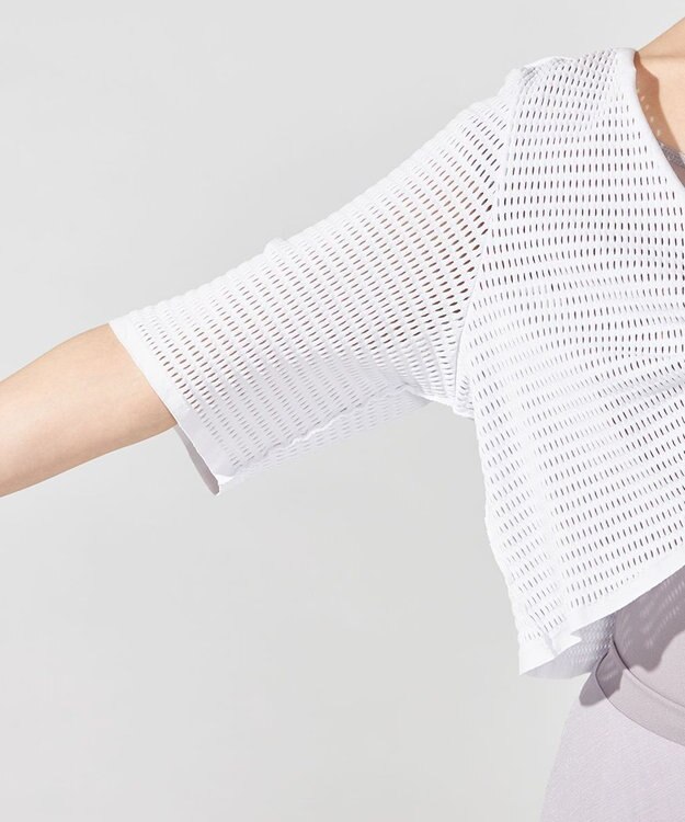 Chacott メッシュニット２Wayトップ アイリス