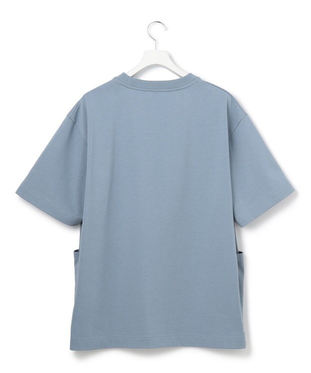 J.PRESS YORK STREET 【UNISEX】ワンポイントプリント Tシャツ ダルブルー系