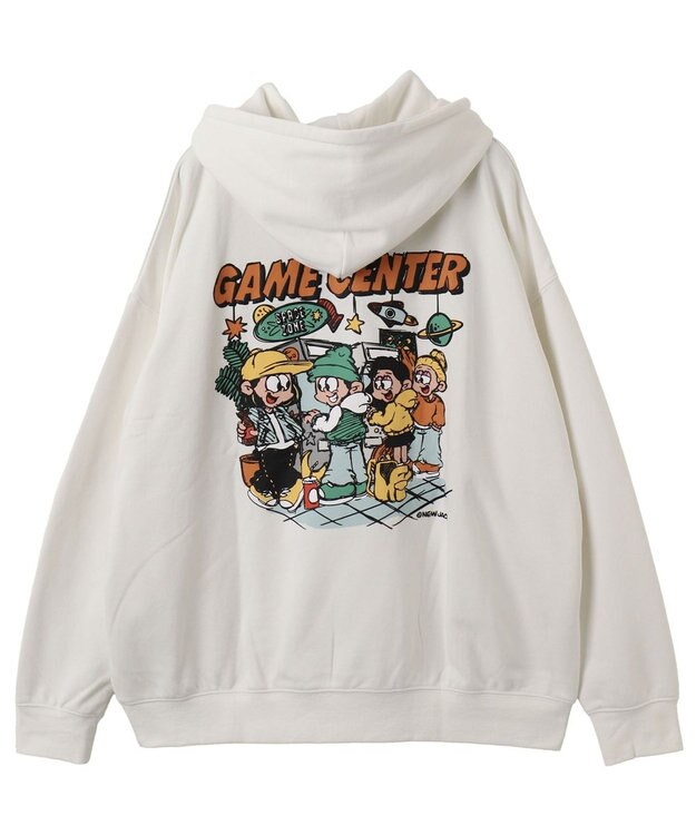 WEGO 【ユニセックス着用ITEM】別注NEW　JACKグラフィックプルパーカー ホワイト