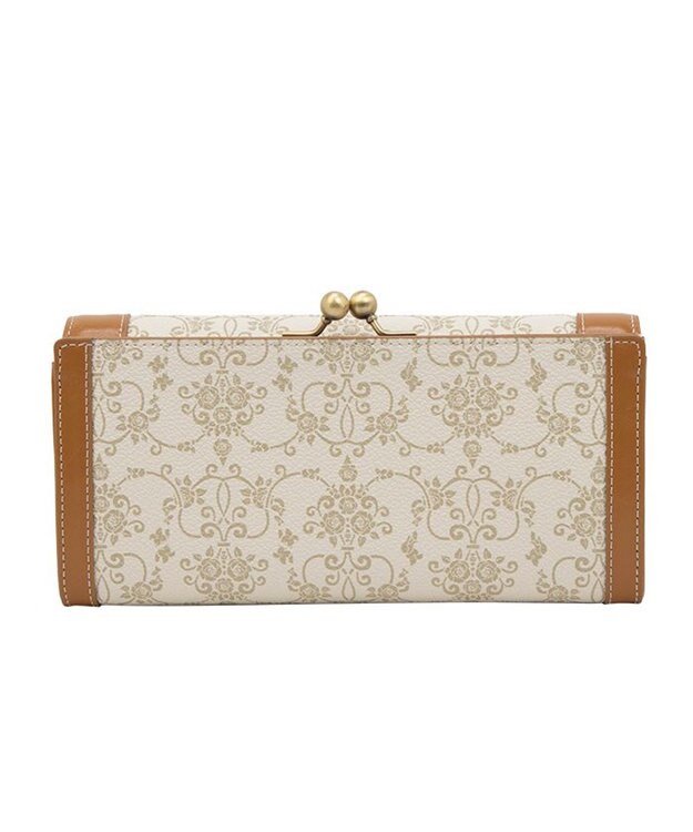 ANNA SUI リーブル 口金長財布 ベージュ