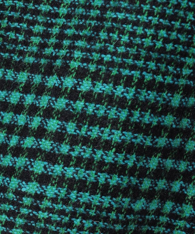 23区 S 【R(アール)】MANTECOツイード ペプラムワンピース グリーン系