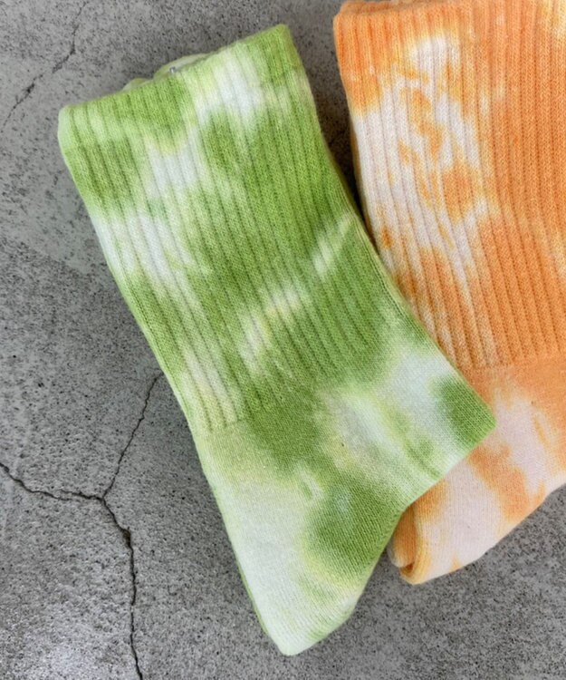 WEGO タイダイソックス グリーン