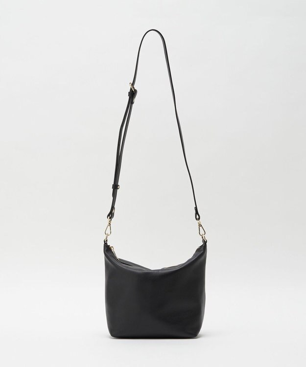 russet ソフトレザーシンプルショルダーバッグ (CE-1328-WEB) Black