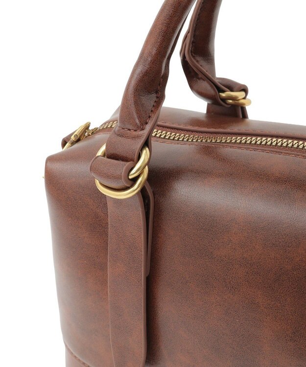 earth music&ecology ウ゛ィンテージライクボストンバッグ Light Brown