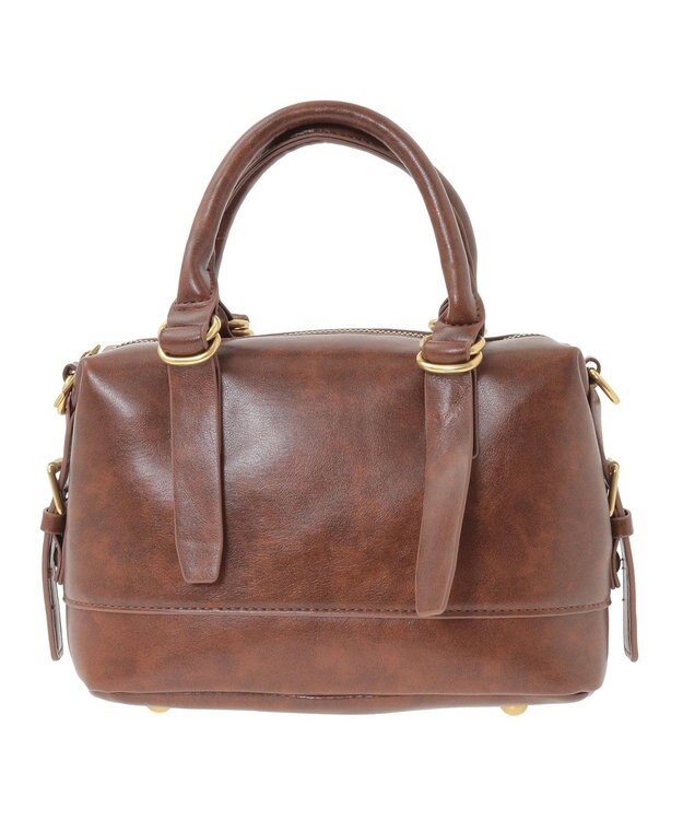 earth music&ecology ウ゛ィンテージライクボストンバッグ Light Brown