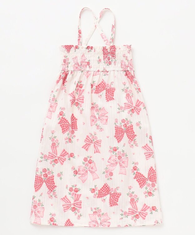 ANY KIDS 3WAY ロング丈 浴衣 セット リボン総柄