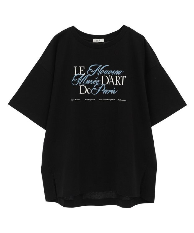 earth music&ecology Ｌｅ　ｎｏｕｖｅａｕスリットＴ Black
