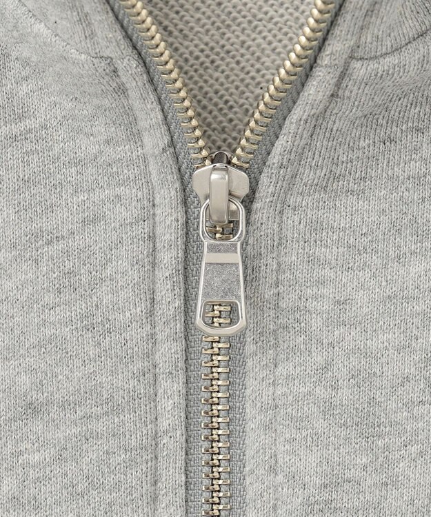 J.PRESS MEN 【WEB限定】J刺繍ハーフジップスウェット ライトグレー系