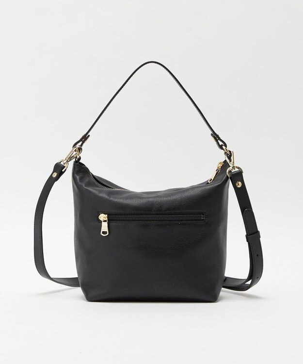 russet ソフトレザーシンプルショルダーバッグ (CE-1328-WEB) Black