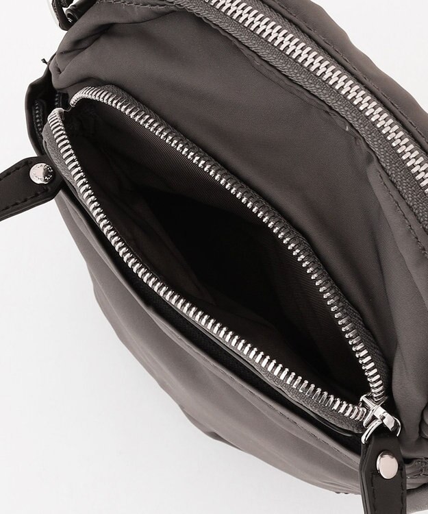 Y'SACCS ポリエステルツイル ポシェット ダークグレー