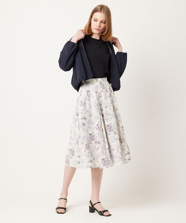 TOCCA 【大人百花掲載】【消臭・撥水・UVカット90%以上・洗える】SURVE SHORT ブルゾン ネイビー系