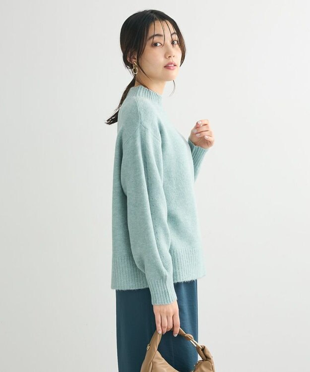 Green Parks ｆｕｗａっと　ニットプルオーバー Light Green