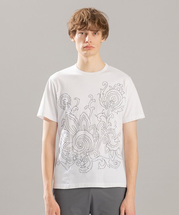 JOSEPH HOMME ペイズリーステッチ  Tシャツ ホワイト系3