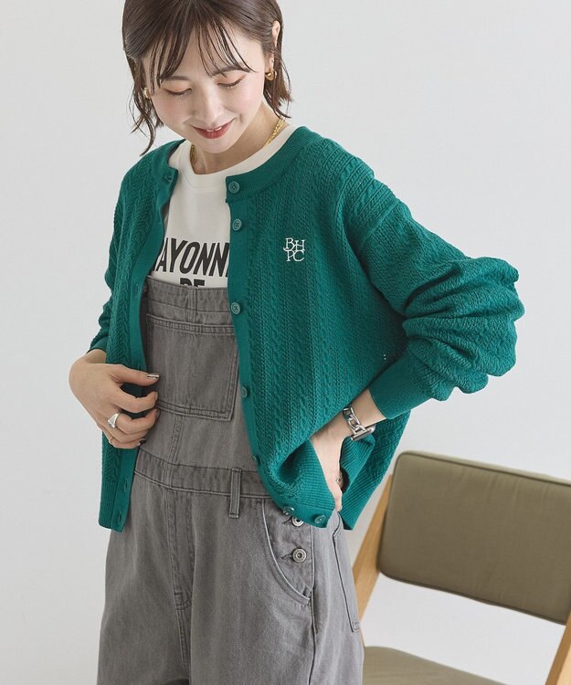 AMERICAN HOLIC 【BEVERLY HILLS POLO CLUB】ニットカーディガン Green