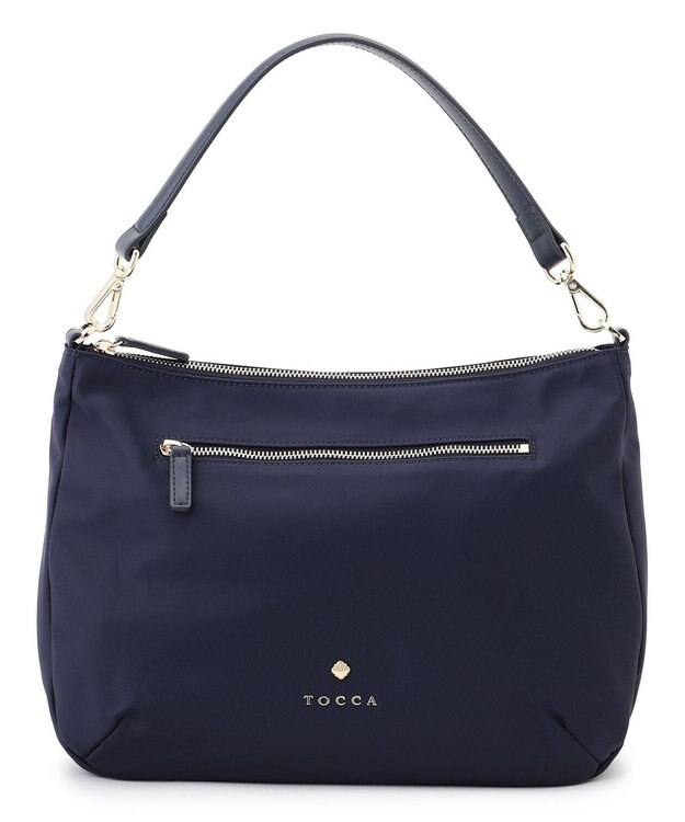 TOCCA CUSHION SILHOUETTE NYLON BAG マルチWAY バッグ ネイビー系