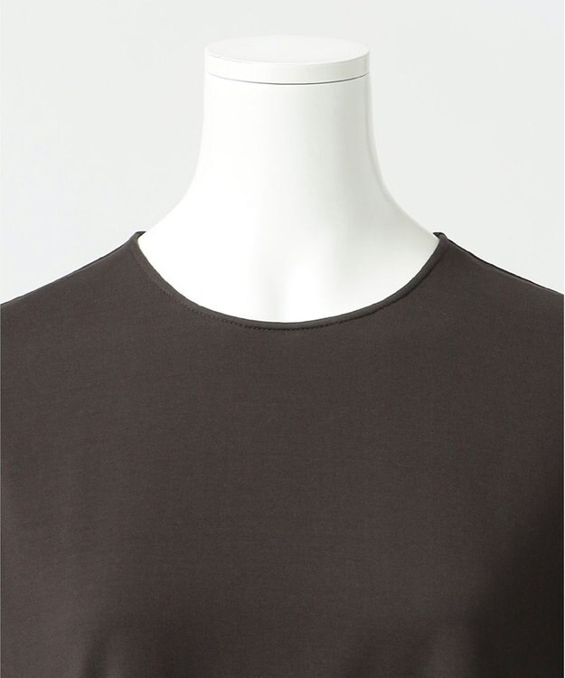 23区 【R(アール)】プレミアムコットンジャージー ティアードワンピース ブラウン系