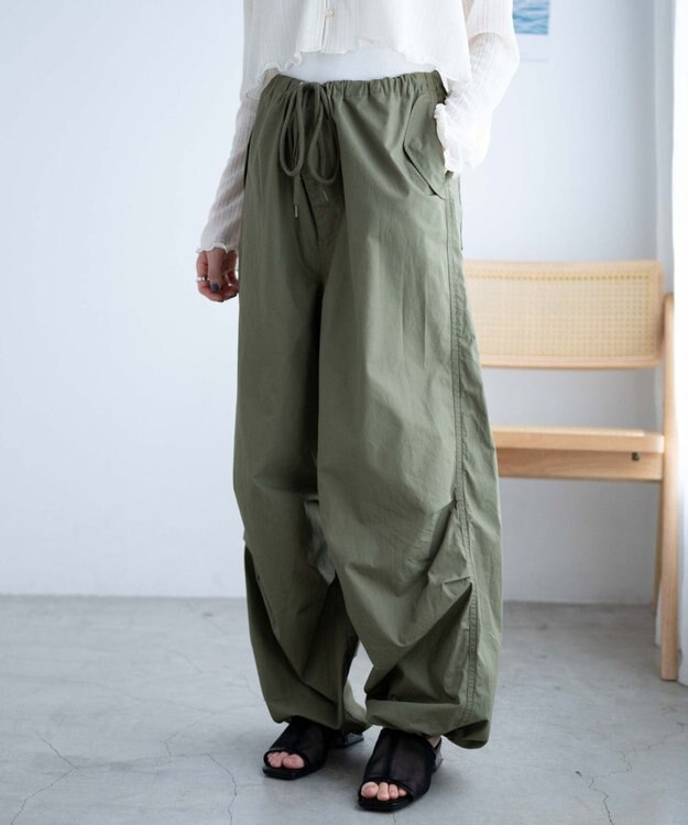 WEGO パラシュートパンツ オリーブ