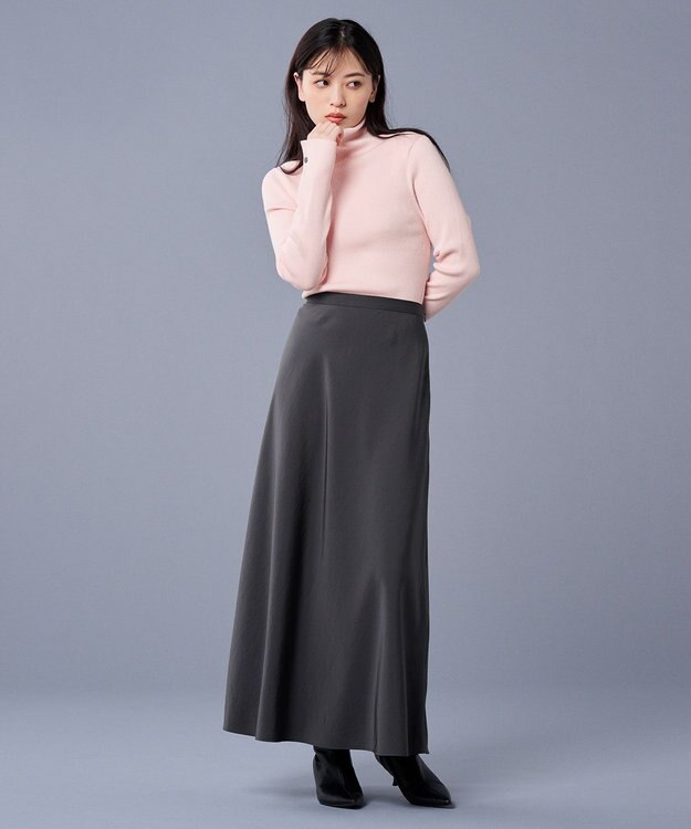 uncrave リブ ハイネックニット（uncrave STANDARD） ピンク