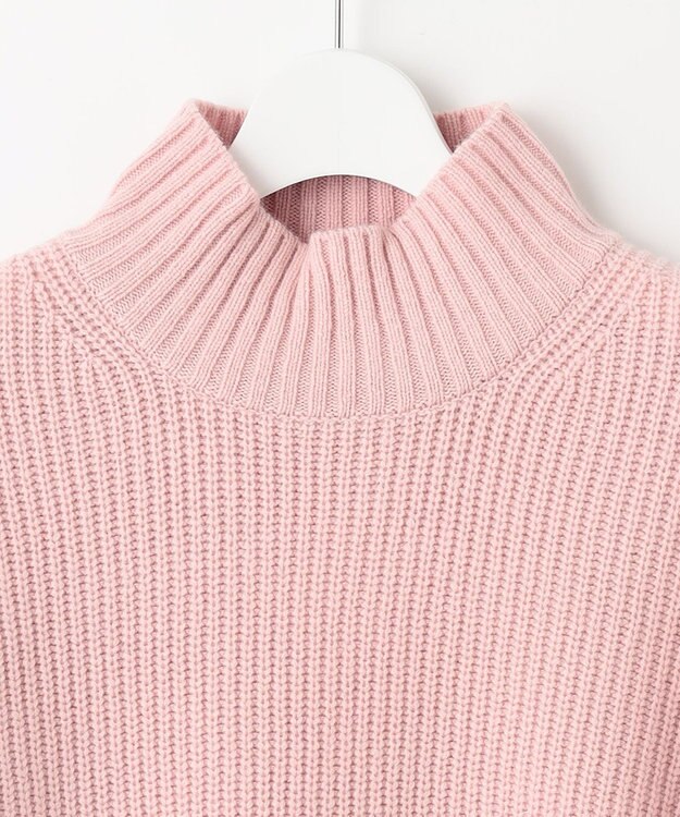 J.PRESS LADIES 【洗える】AUSSIE AIR ハイネック ミドルゲージ ニット ピンク系