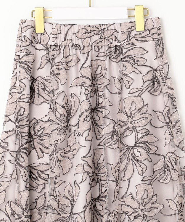 ANY SIS S 【洗える】Nobleエンブロイダリー スカート アイボリー系