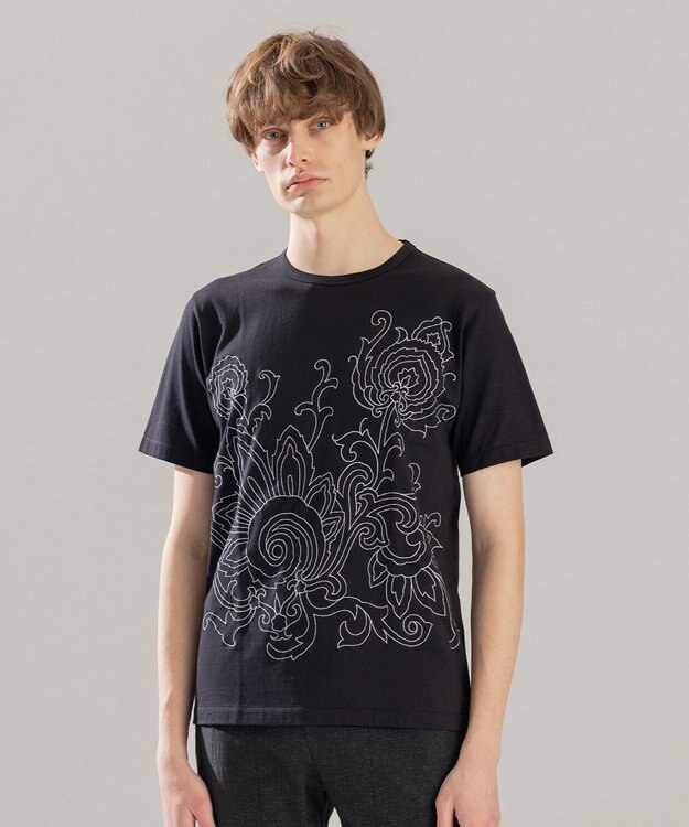JOSEPH HOMME ペイズリーステッチ  Tシャツ ブラック系3