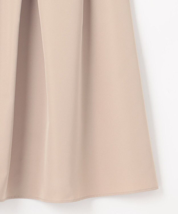 自由区 【洗える】タフタタック スカート ベージュ