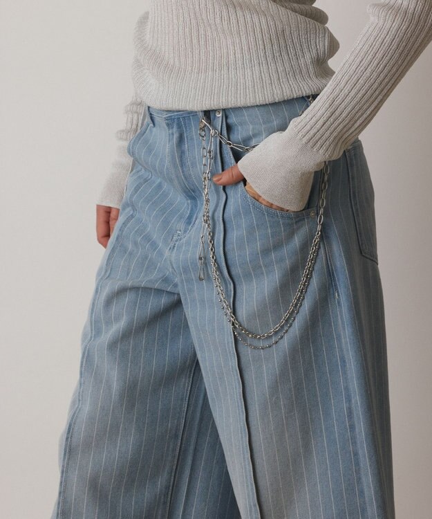 GRACE CONTINENTAL マルチチェーンベルト シルバー