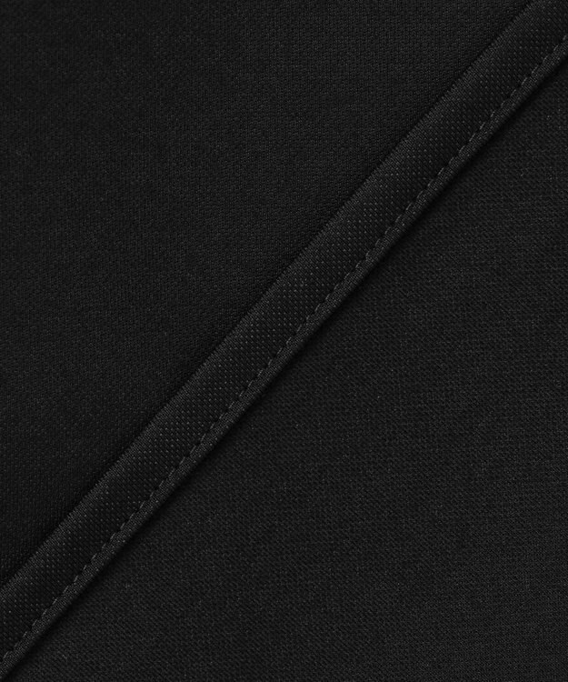 ICB 【洗える】コンパクトモクロディ バンドカラーカットソー［ボールチェーン］ ブラック系