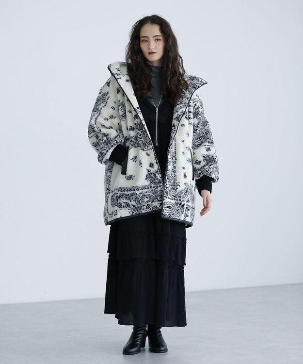 Green Parks ■ＥＳＣＡＲ　ペイズリーボアフードコート Ivory