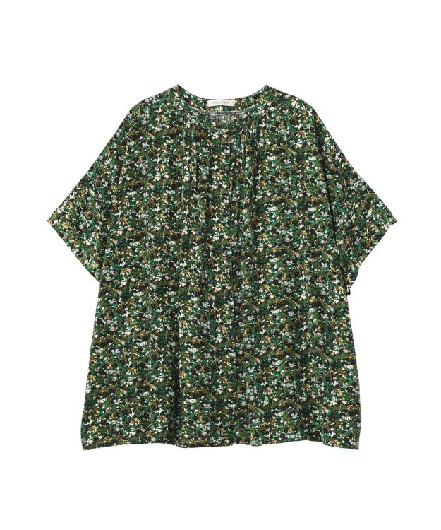 Green Parks 【WEB限定】アソート柄さらっとレーヨンブラウスⅡ Flower