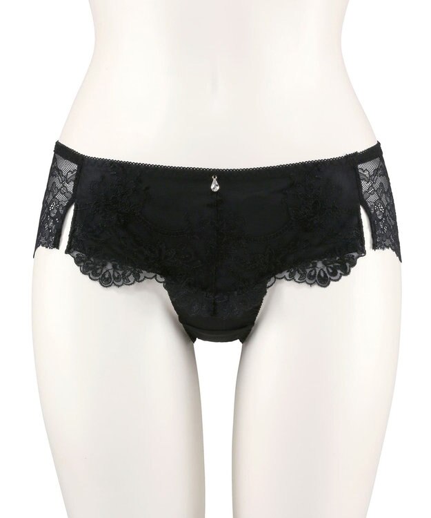 San-ai Resort（三愛水着楽園） エレガントコレクション【2503】デザインバックレースショーツ ブラック