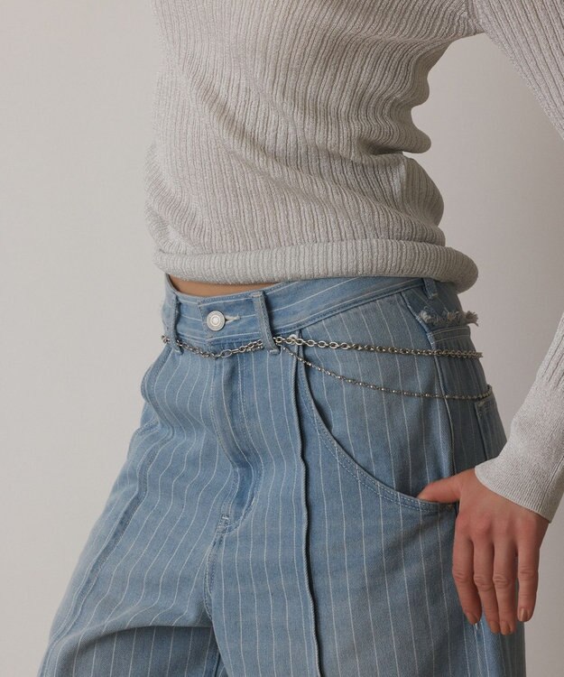 GRACE CONTINENTAL マルチチェーンベルト シルバー