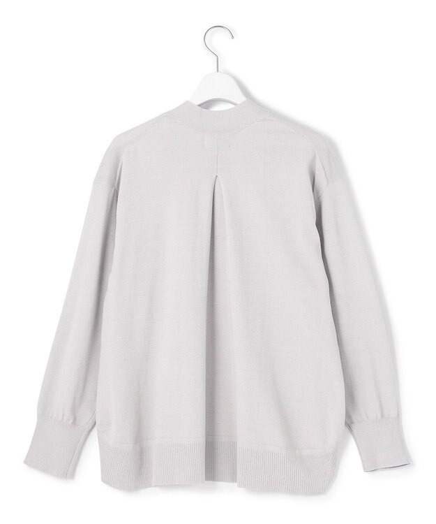 J.PRESS YORK STREET 【WOMEN】シアーカーディガン ライトグレー系