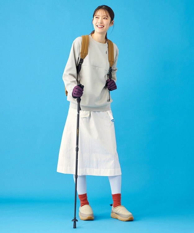 SHARE PARK LADIES 【UVカット・吸水速乾・ストレッチ・軽量・アンチピリング 】ダンボールクルーネックスウェット（S・Mサイズ） ベージュ系