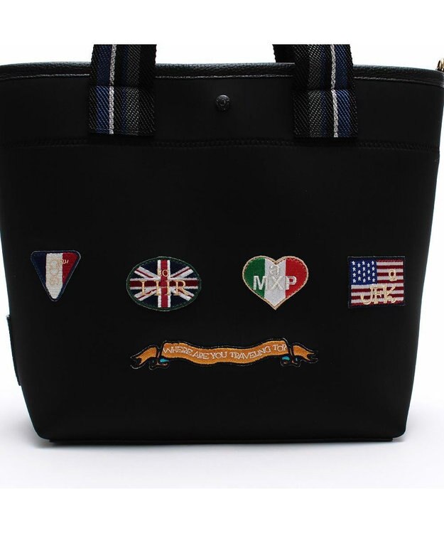 A.D.M.J. 【魔法の様に軽い】マジックライト/フラッグワッペンデイリートート30cm ネグロ