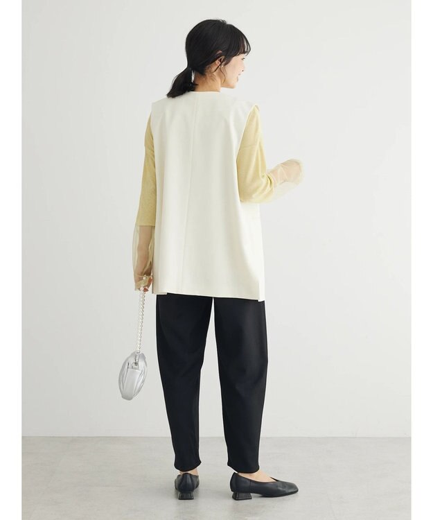 Green Parks きれいシルエットジレ Ivory