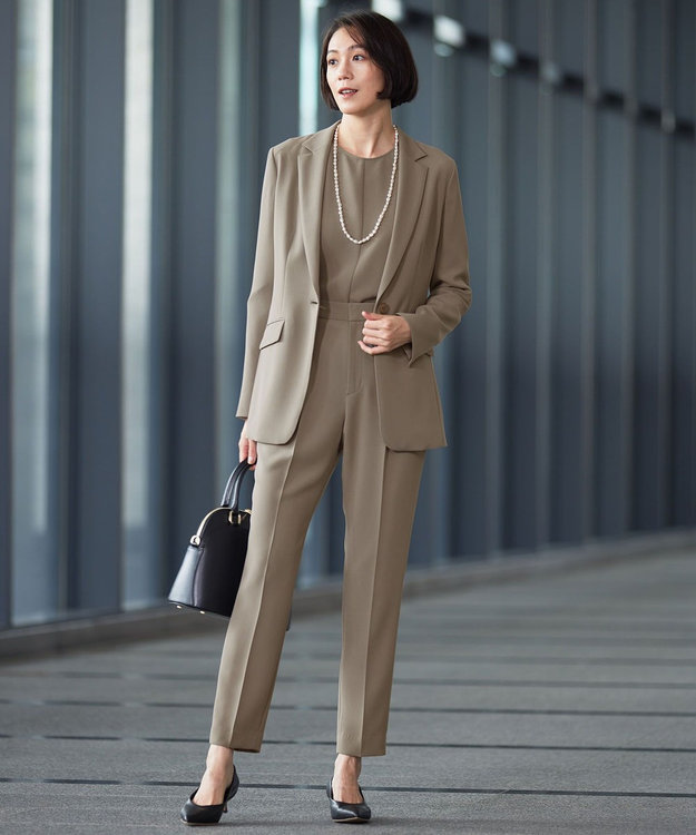 自由区 S 【カタログ掲載・セットアップ対応】トリアセダブルクロステーラード ジャケット モカ