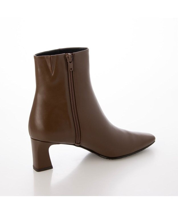 Riz raffinee <Riz raffinee>スクエアプレーンブーツ ブラウン